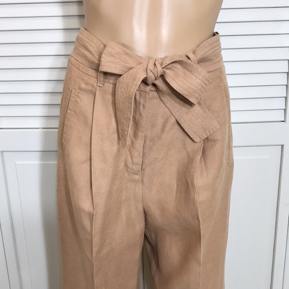 Aritzia Wilfred Cauchy Cropped Lyocell & Linen Pants/Trousers Size 2